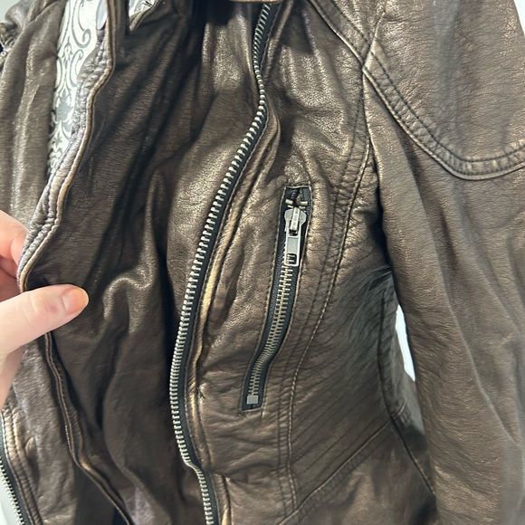 Free People Faux Leather Jacket - Picture 4 of 5